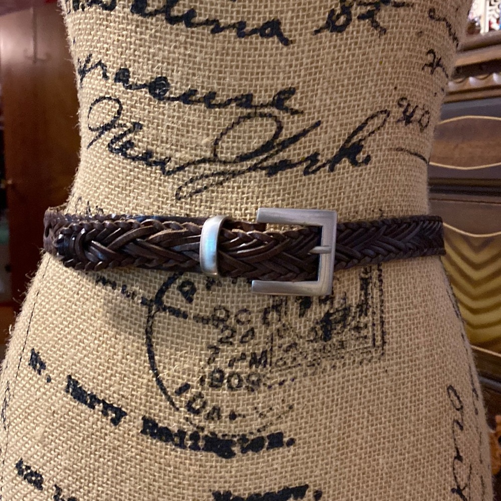 Linea pelle leather brown vintage belt